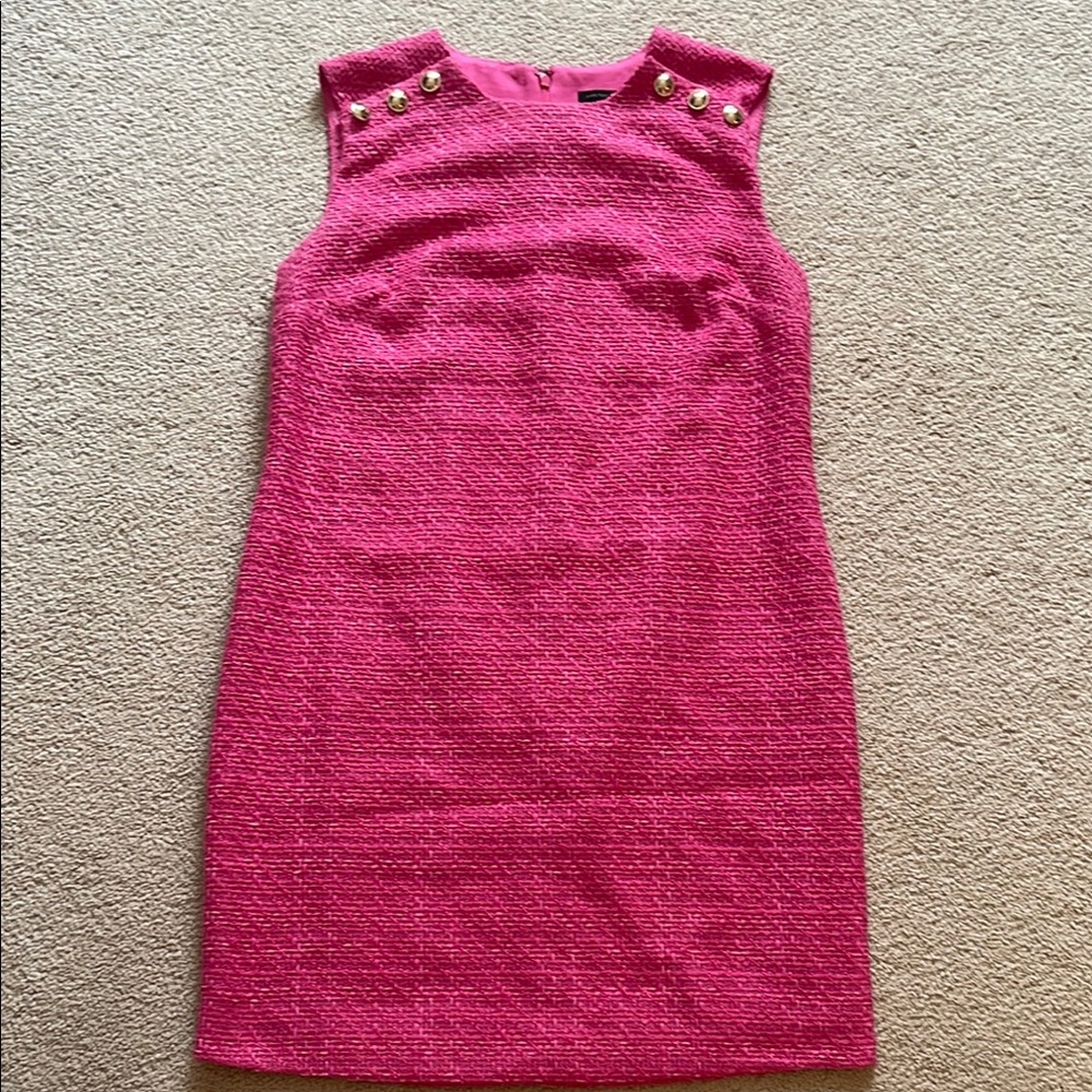 Ann Taylor Pink Dress with Sleeveless Design for Cocktail